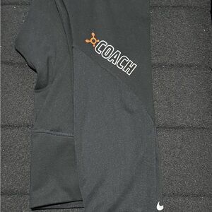 Nike Black OrangeTheory Coach leggings
